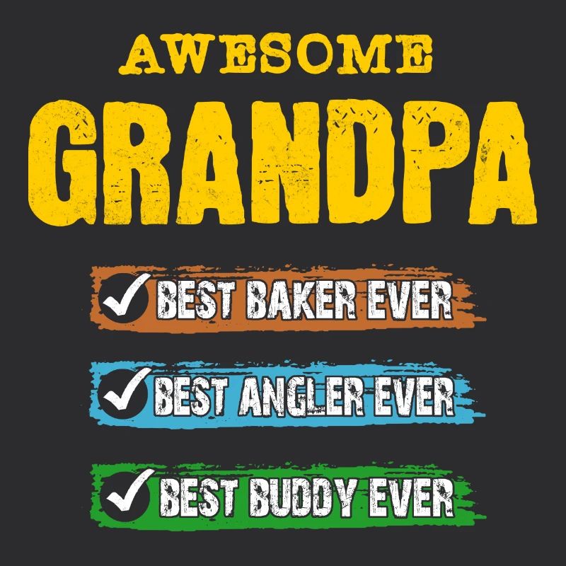 Opa bester Angler Bäcker Kumpel Buddy