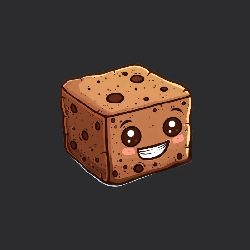 Smiling chocolate cake