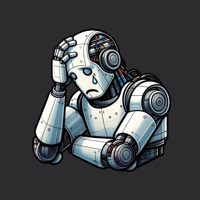 Ängstlicher Roboter