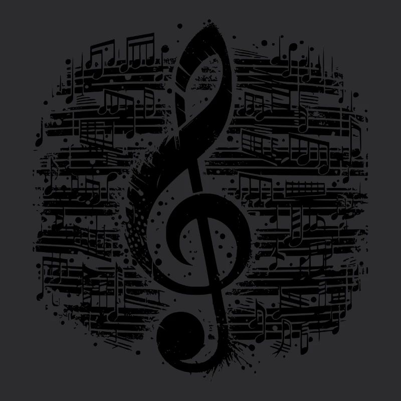 Chiave di musica stile spartito musicale vintage