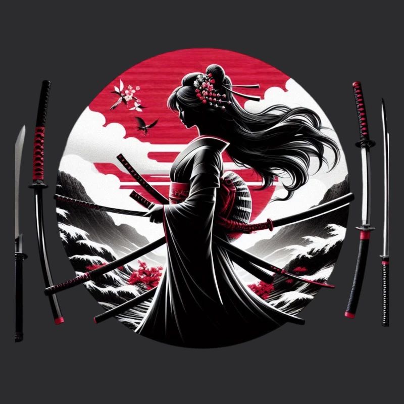 Samurai Mädchen Katana