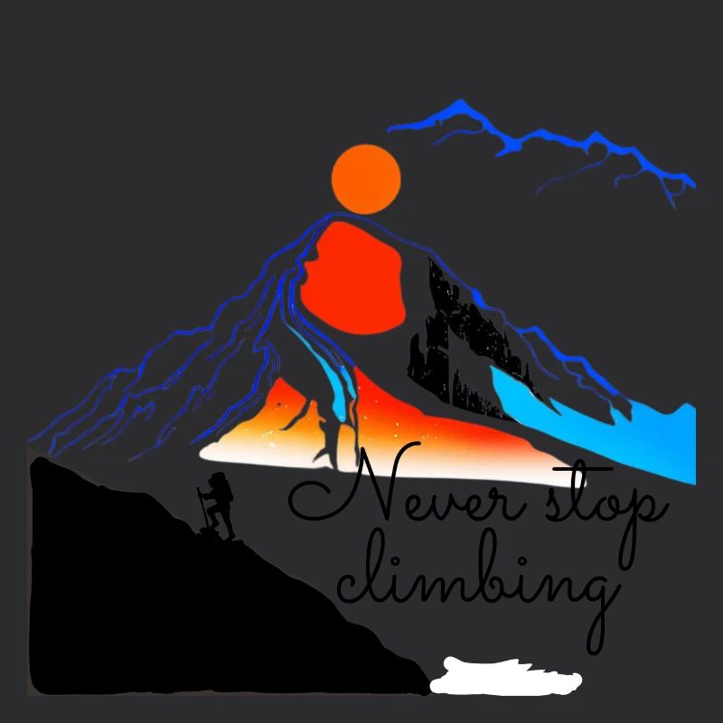 Never stop climbing zip 2