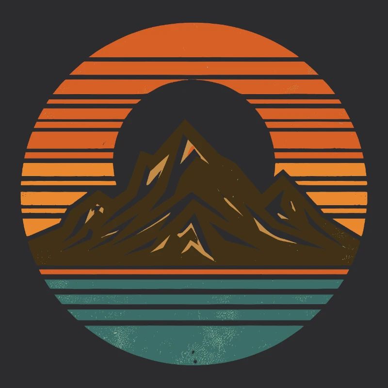Mountains, nature, sunset