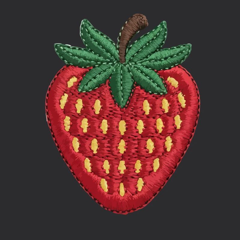 Fraise brodée