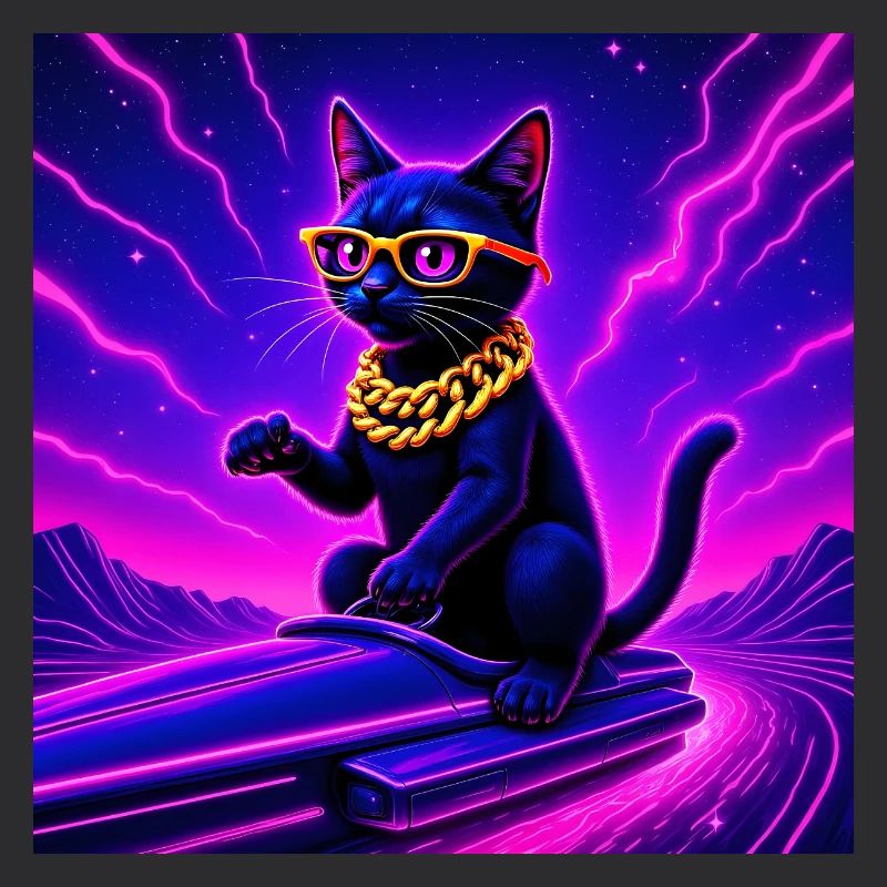 Chat de l’espace - Cool - Cyber ronronnement