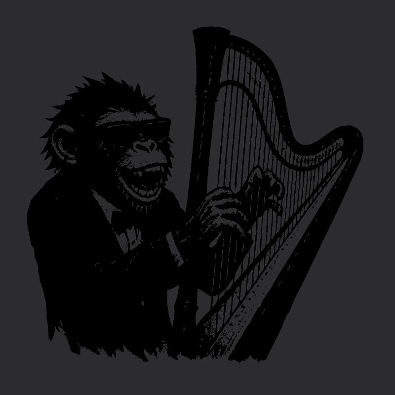 Affe an de Harfe