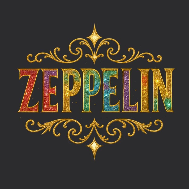 ZEPPELIN Glitter Gold Sequins