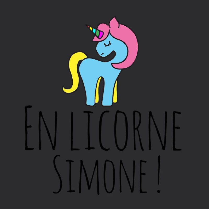 Mit dem Einhorn Simone