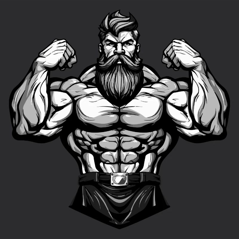 Bodybuilder Muscles Gym Workout