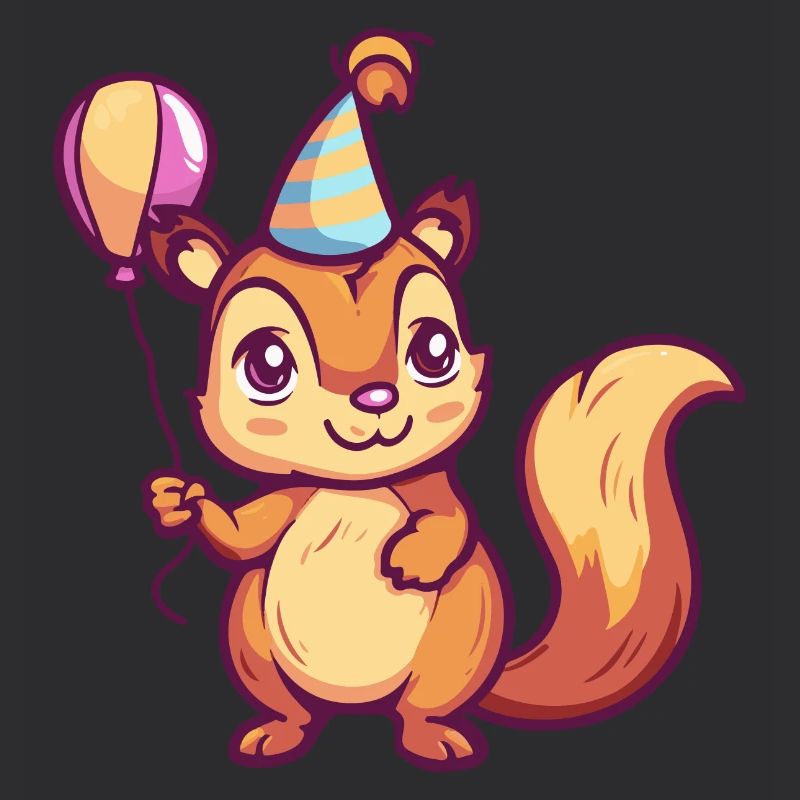 Eichhörnchen Geburtstag Comic Niedlich