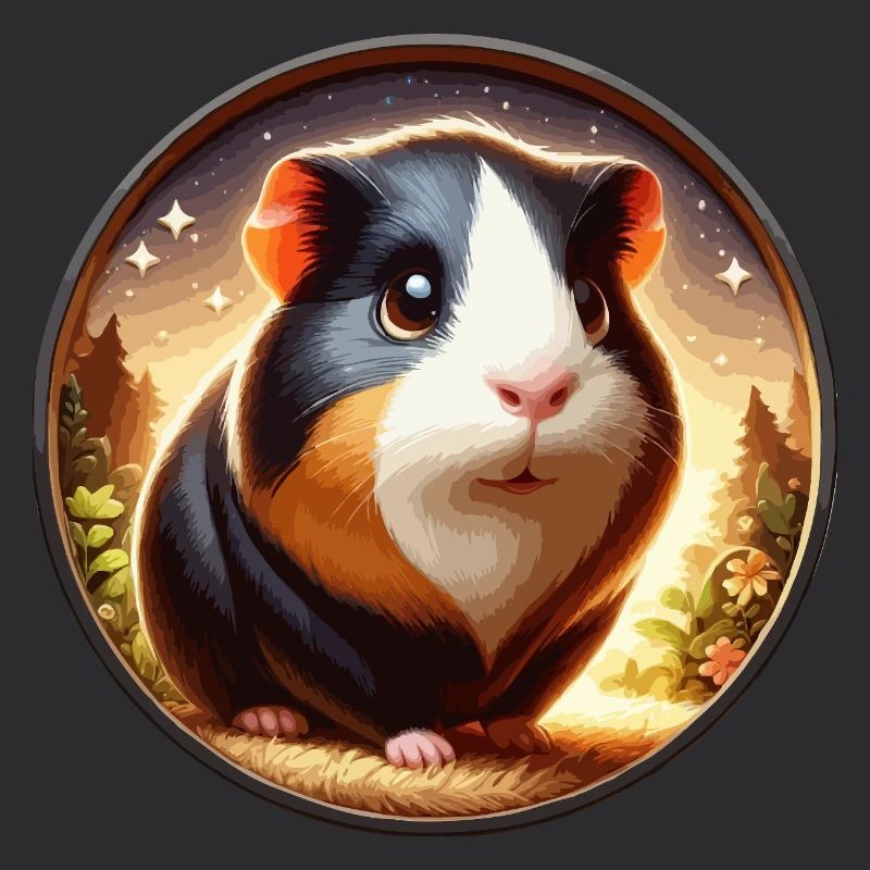 Guinea pig at night