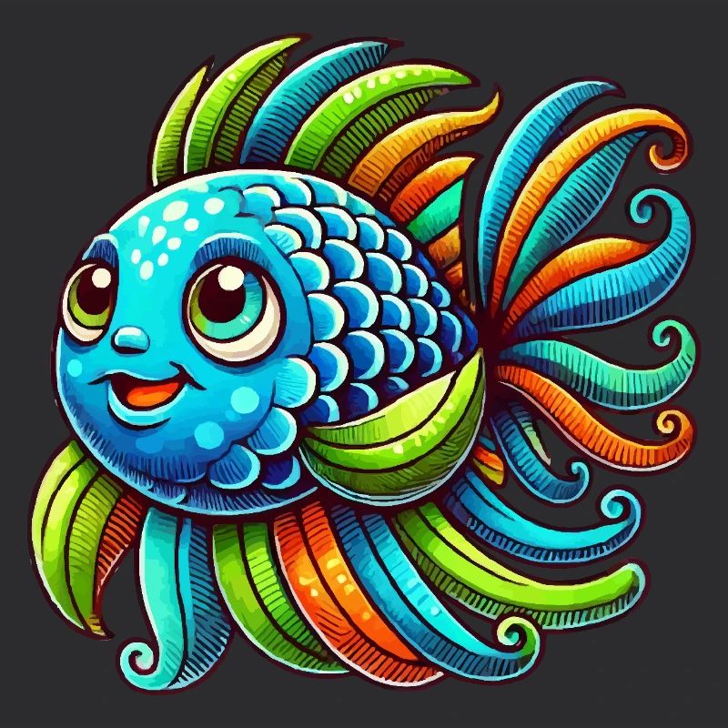 Bande dessinée de poisson