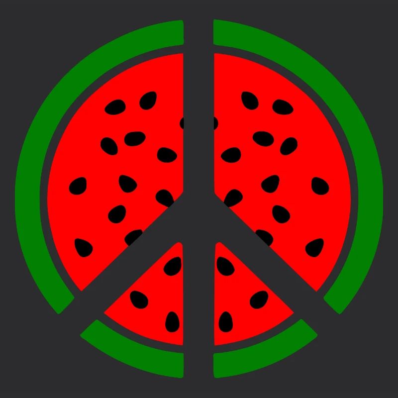Wassermelone peace symbol
