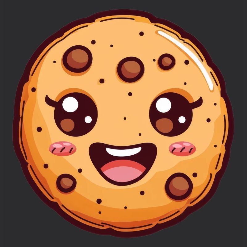 Cute Cookie Cartoon
