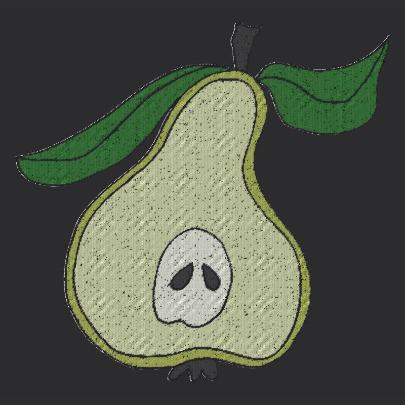 Pear-half fabric fabric