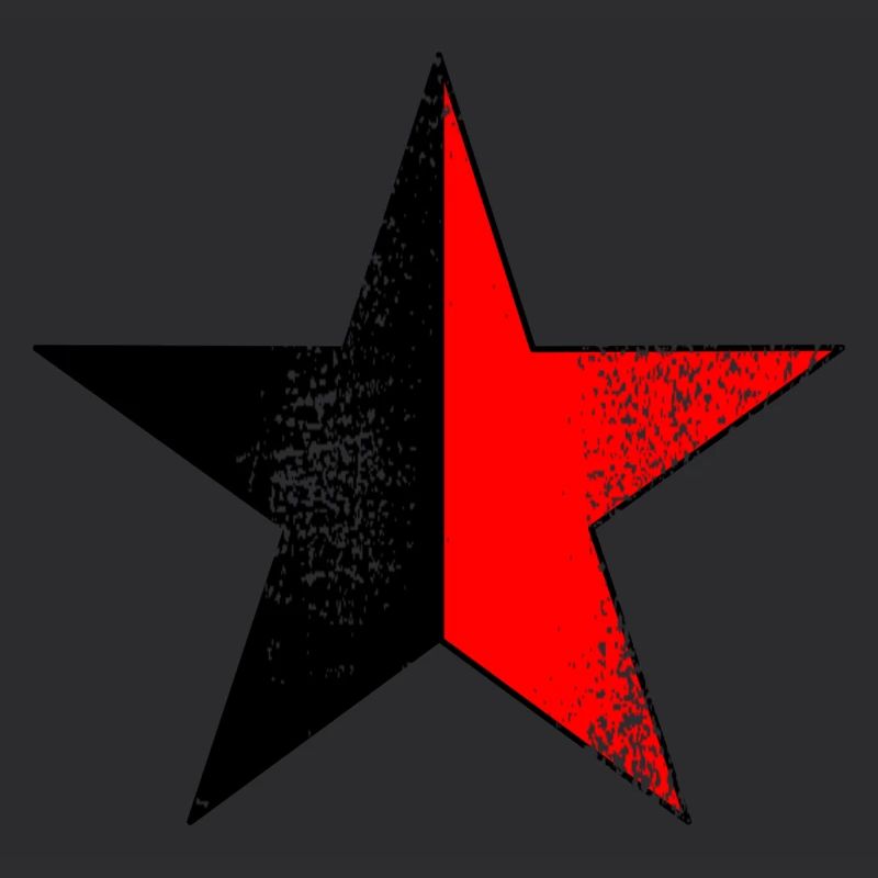 Stern schwarz-rot