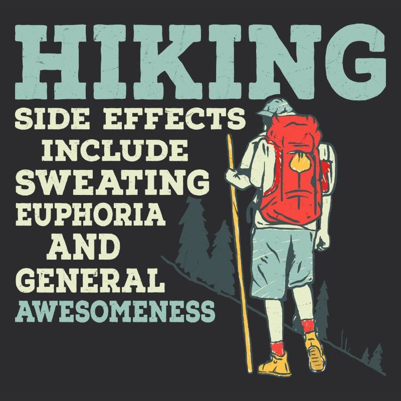 Hiking Side Effects Include Sweating Mountain Hike