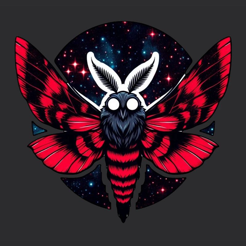 Kosmische Motte - Kunst Folklore Mottenmann