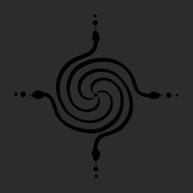 Schlangen in Form einer Spirale