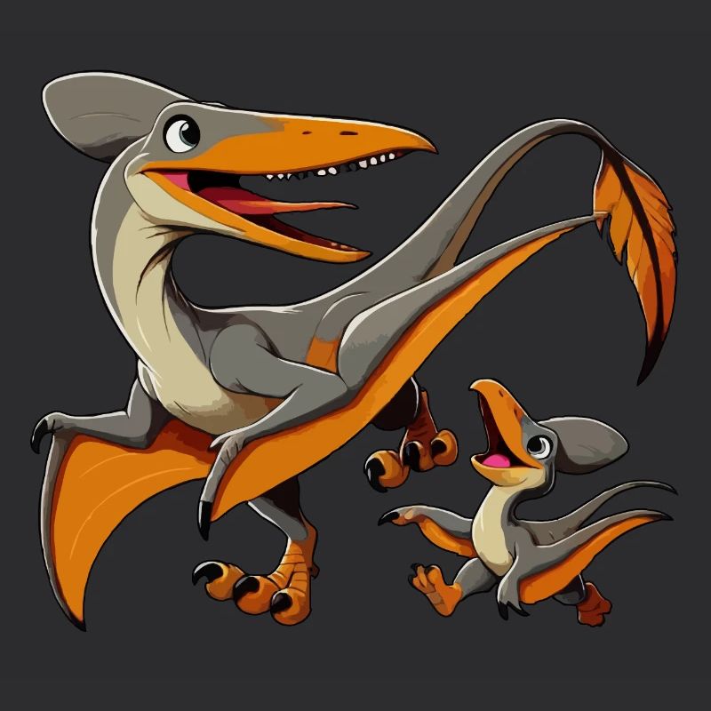 Pteranodon Mutter und Kind