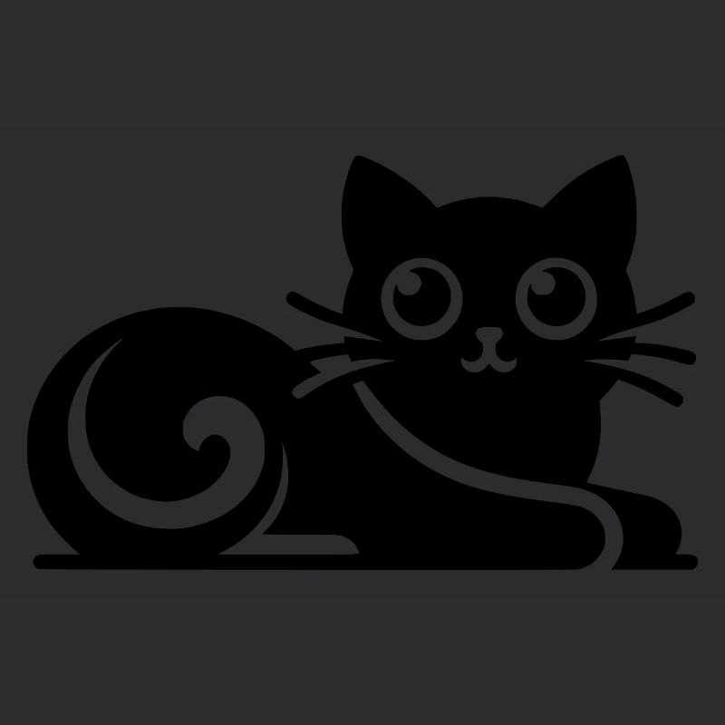 Dessin de chats abstraits mignons