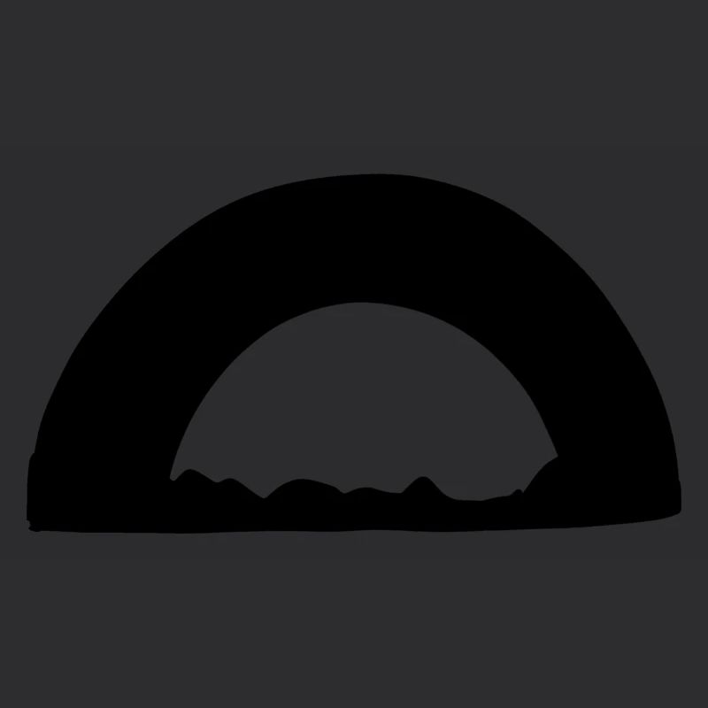Arc Symbole Forme Herbe Ligne