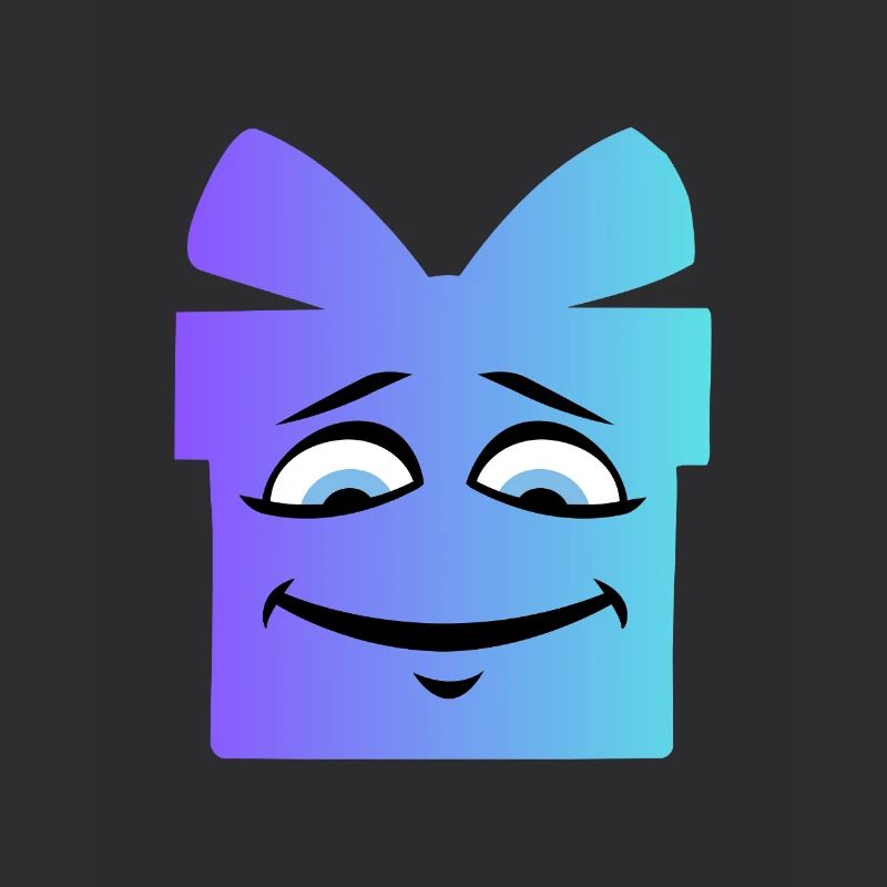 Gradient Smiling Geschenkbox