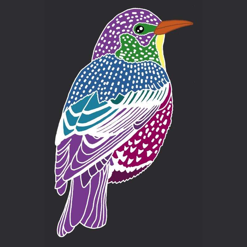 Mehrfarbiger Vogel