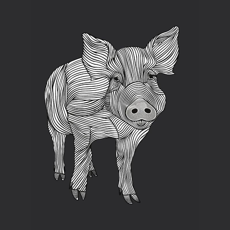 Lignes art cochon #pig