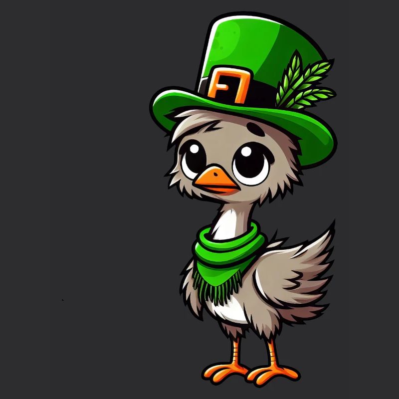 Émeu de la Saint-Patrick et Maine Coon