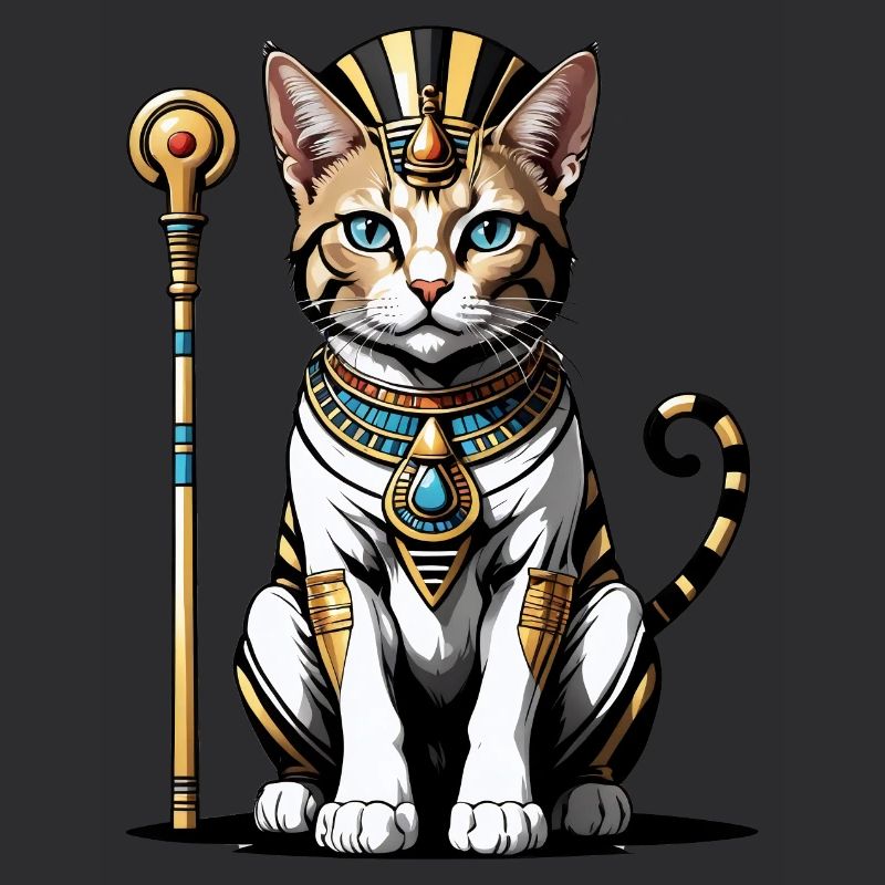 Chat Pharaon Chat Égypte Pyramide Cadeau