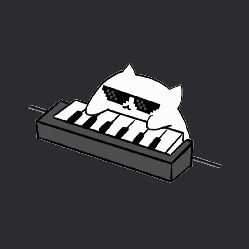 Cat DJ au clavier