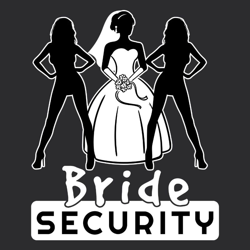 Bride Security Team Partnerlook Bachelor Fun