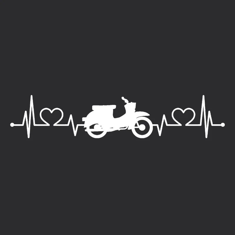 Simson Schwalbe KR51 Herzlinie EKG Moped Geschenk