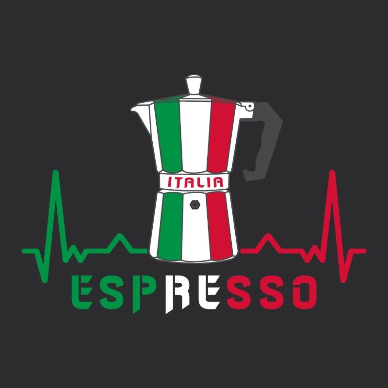 Herzfrequenz Espresso Design / Geschenkidee