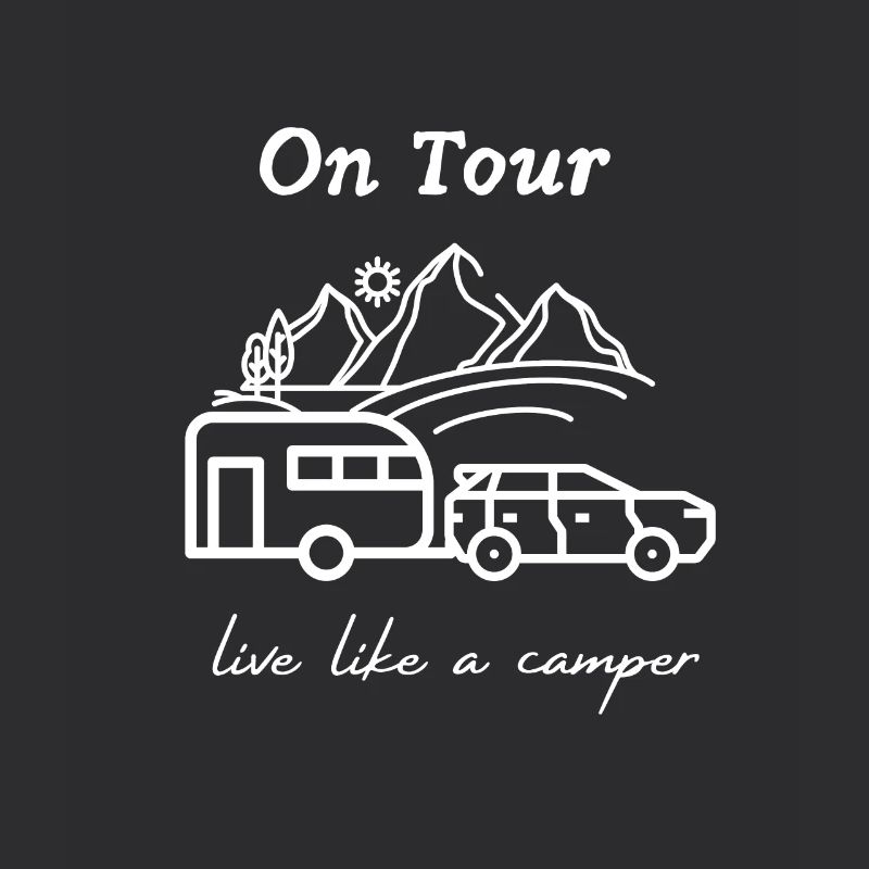 Live like a camper, caravan, camping, gift