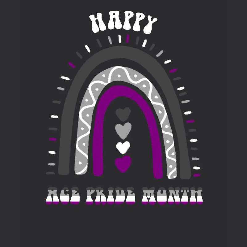 Happy Ace Pride Monat Asexual Boho Regenbogen