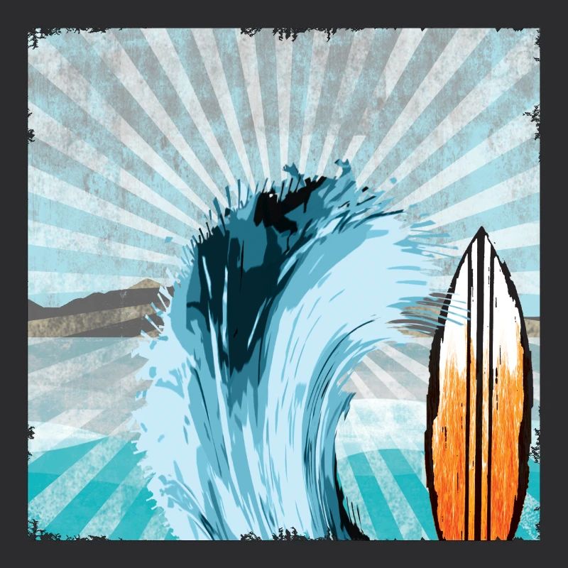 Surfer Wave Illustration