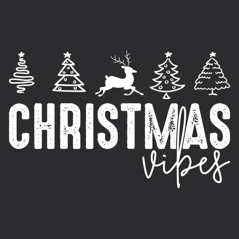 Christmas Vibes Reindeer Trees