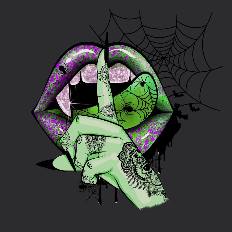 Green Vampire lips