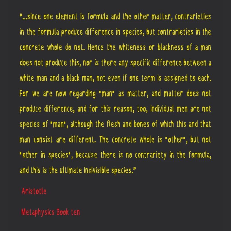 Aristotle Metaphysics Book ten