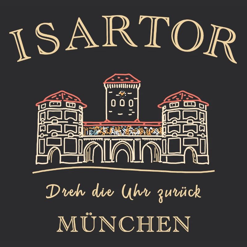 Munich, Isartor, Left-handed tower clock