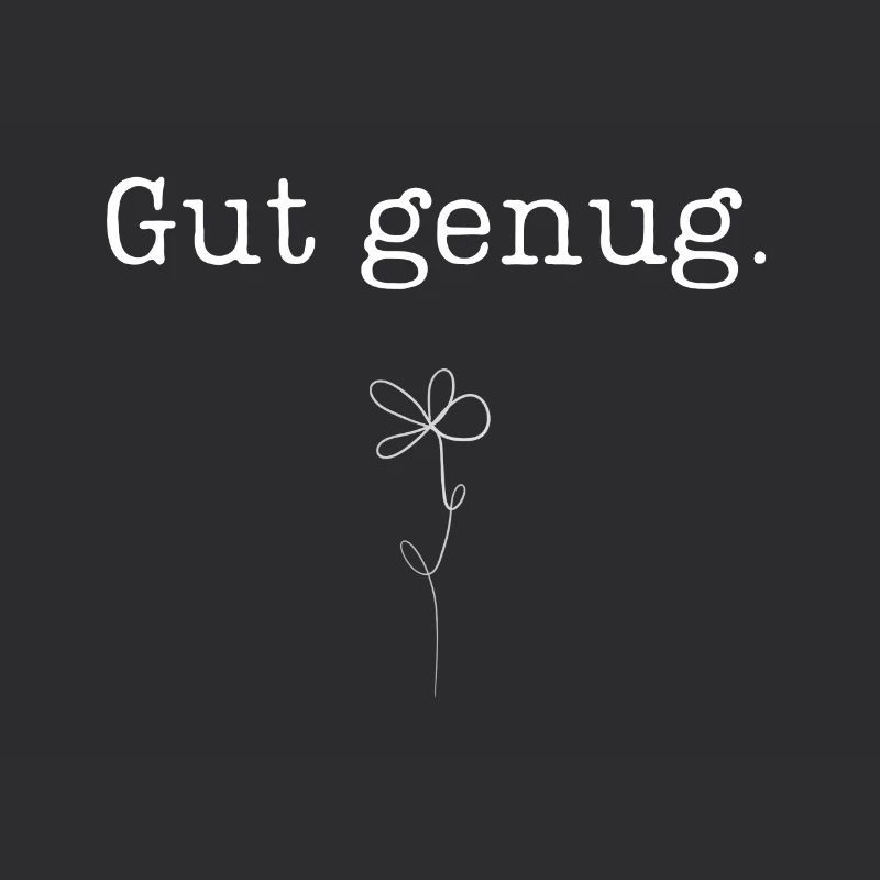 Blume One Line Zeichnung Gut genug