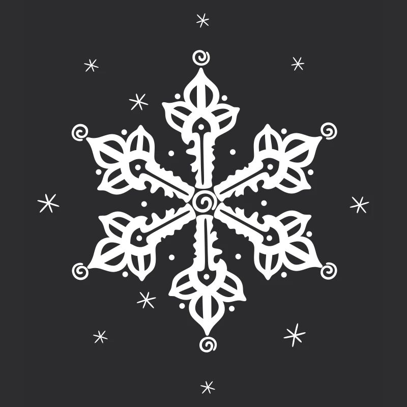 Flocon de neige Neige glacée d’hiver