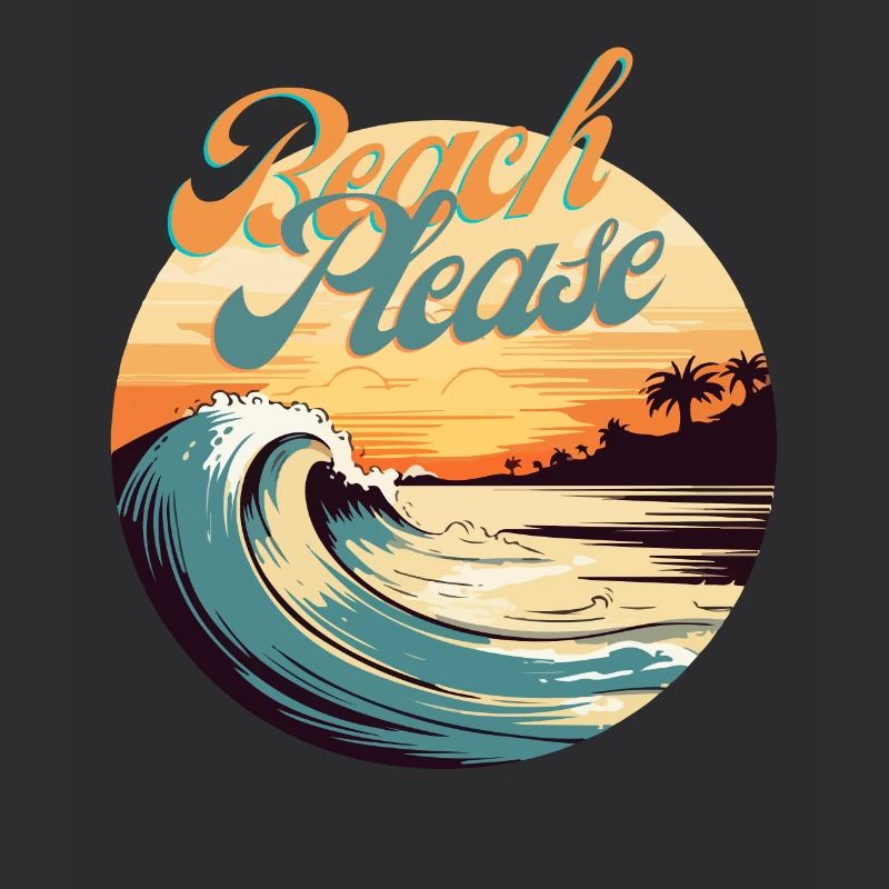 BeachPlease Retro Sunset Wave
