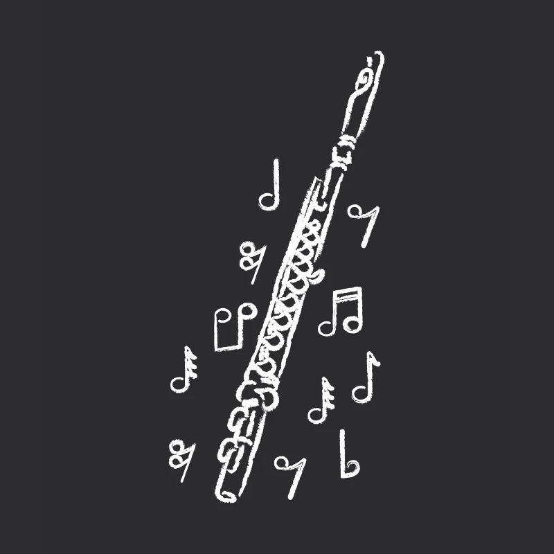 Painted Drawn flute