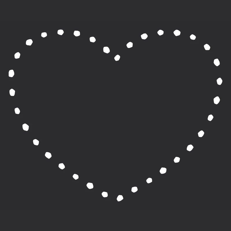 Heart white dots