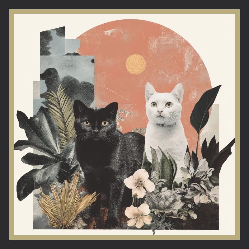 collage de chats