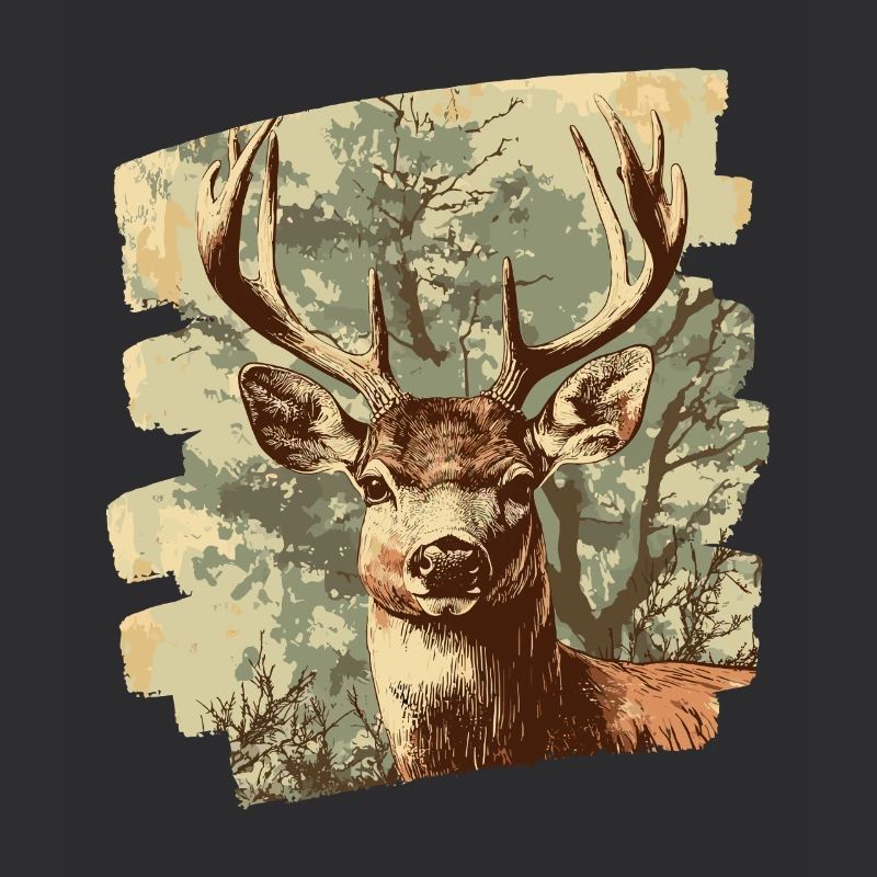 Hirsch mit Geweih