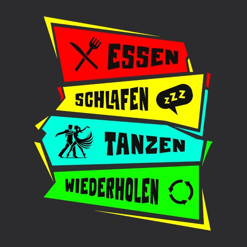 Manger, dormir, danser, répéter